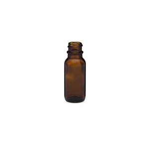 0.5oz/15ml Amber Boston Round Bottle