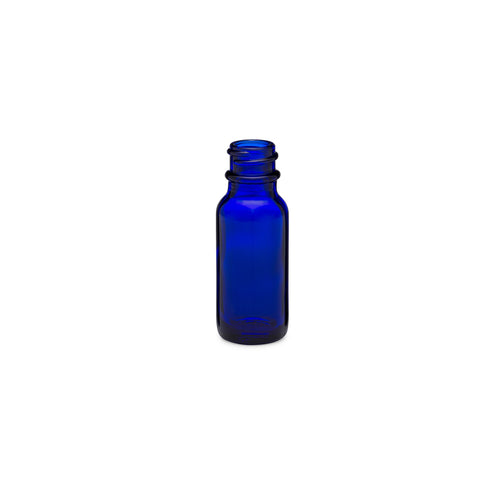 0.5oz/15ml Blue Boston Round Bottle