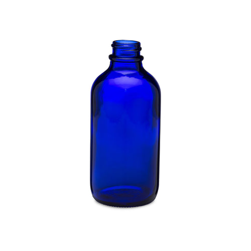 4oz/120ml Blue Boston Round Bottle