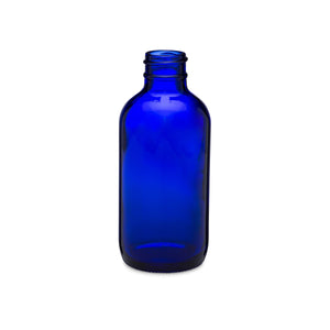 4oz/120ml Blue Boston Round Bottle