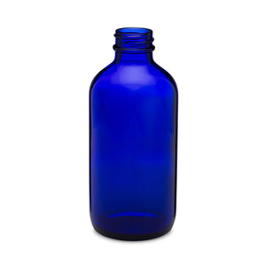 8oz/240ml Blue Boston Round Bottle